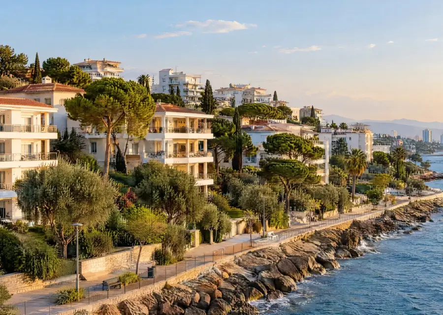 בנייני מגורים על קו החוף של Limassol בקפריסין, בהשוואה לנדל״ן בדובאי