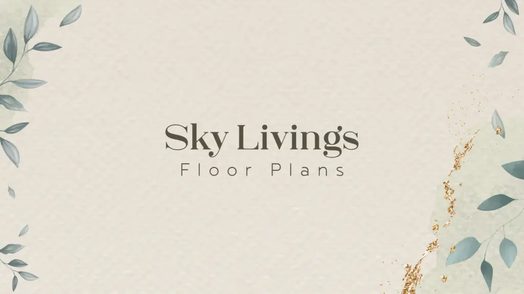 תוכנית יחידה פריסת יחידות · עמוד 1, פרויקט SKY LIVINGS בדובאי