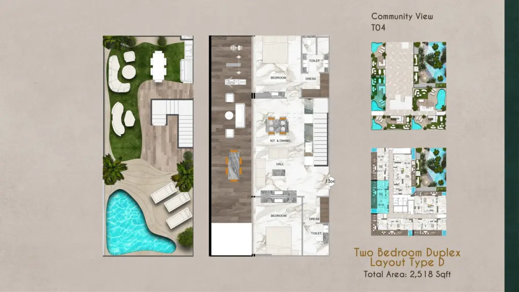 תוכנית יחידה פריסת יחידות · עמוד 12, פרויקט SKY VISTA בדובאי