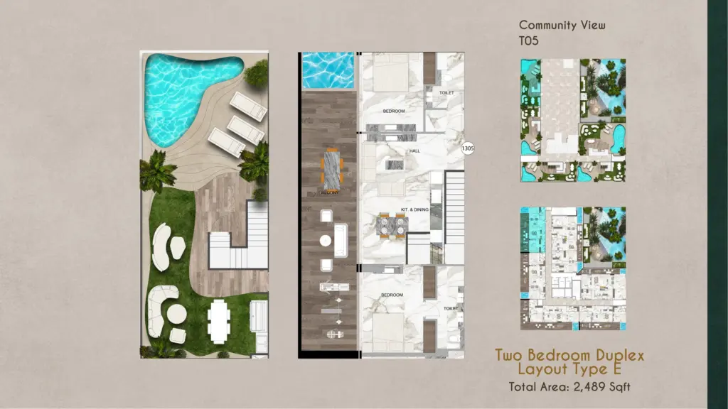 תוכנית יחידה פריסת יחידות · עמוד 13, פרויקט SKY VISTA בדובאי